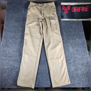 Drifire FR Flight Deck Cargo Pants Mens Size M/X Long 32x36 Khaki DF2-850-FDPO